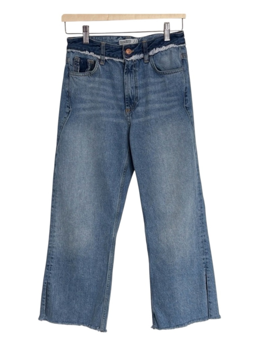 Zara Basic High Rise Crop Jeans Size 4
